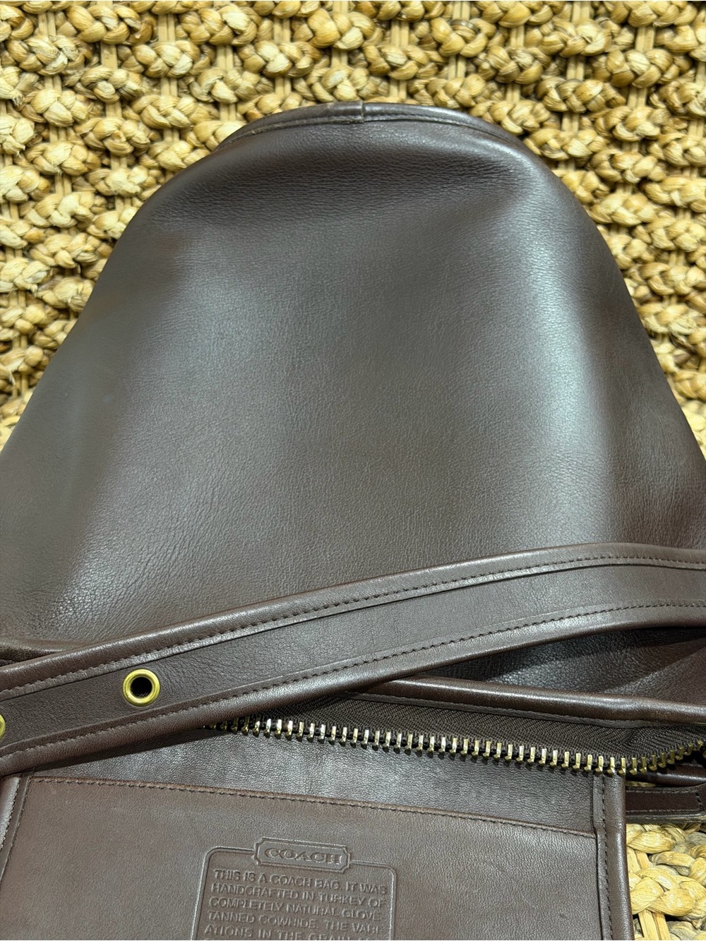 Vintage Coach 9953 Helen Legacy Leather Bucket Bag in Mahogany - Picture 9 of 9